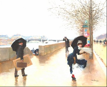 Le vent - Jean Béraud