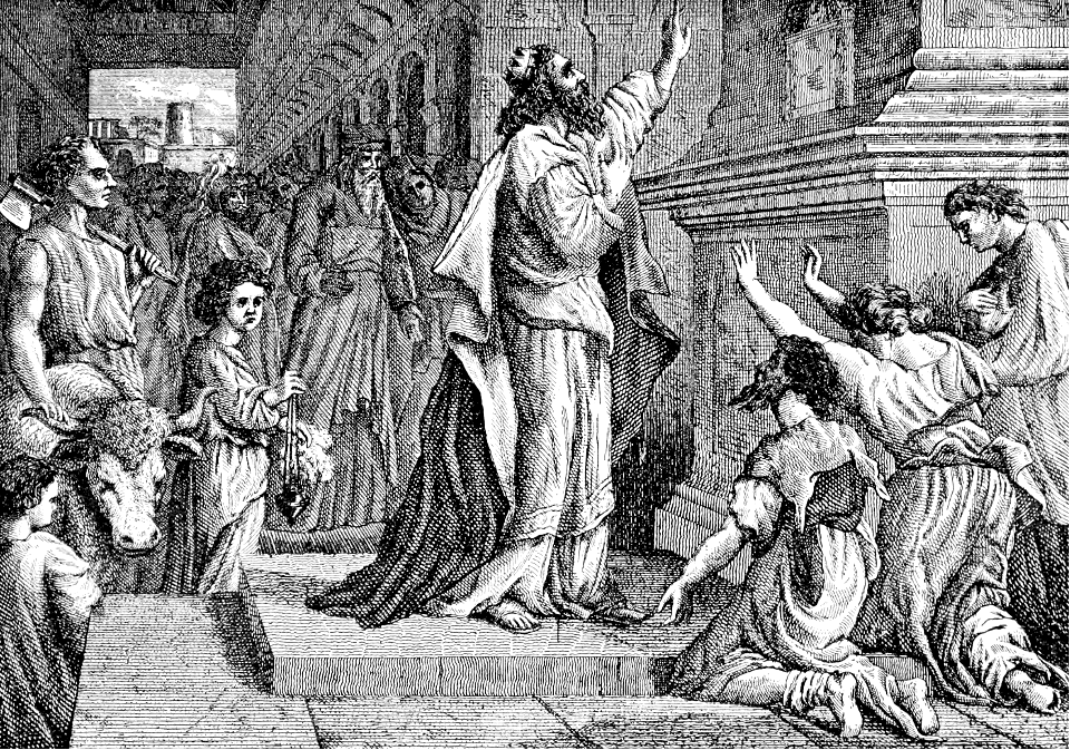 070 1 Kings 08 v27 Solomon dedicates the Temple
