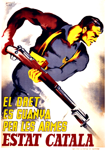 DOMÍNGUEZ BERMEJO, José.  El Dret es Guanya per les Armes, Estat Català, 1937.