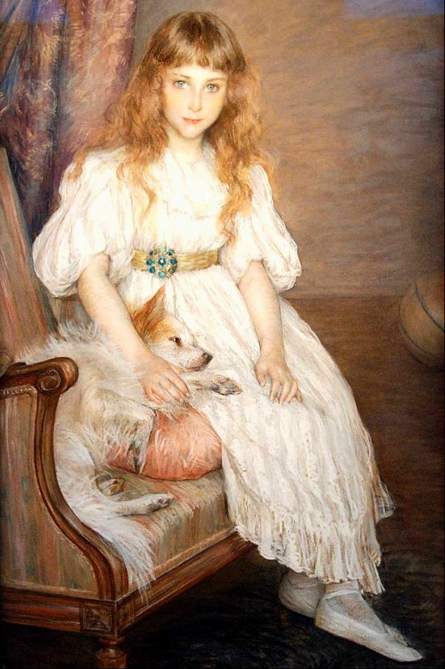 Portrait of Mademoiselle Adeline Pozanska as a child - Louise Catherine Breslau