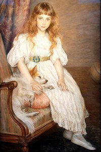 Portrait of Mademoiselle Adeline Pozanska as a child - Louise Catherine Breslau