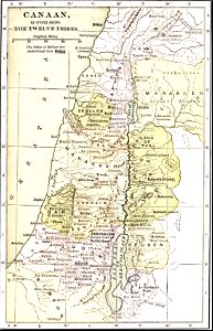 02 Map - Canaan as divided among the Twelve Tribes