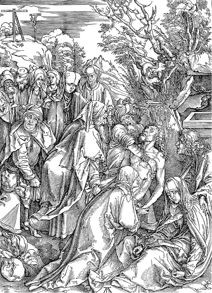 157 The Deposition - Christs Body removed from the Cross (Dürer)