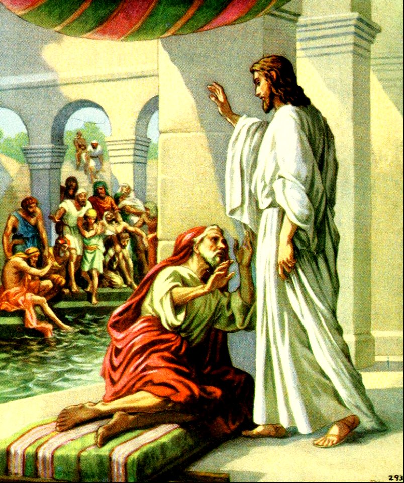 09 Jesus heals the Man at the Pool of Bethesda (color)