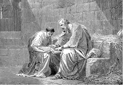 26 Paul writing the Epistle to the Ephesians from Prison - I therefore the prisoner of the Lord