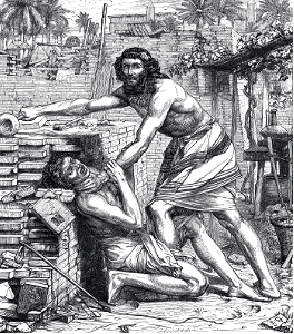 32 Moses slaying the Egyptian