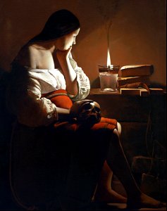 094 The Magdalen with the Smoking Flame (de la Tour 1637)