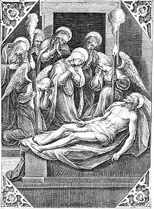 167 Lamentation over Christs Body (Collaert 16th c)