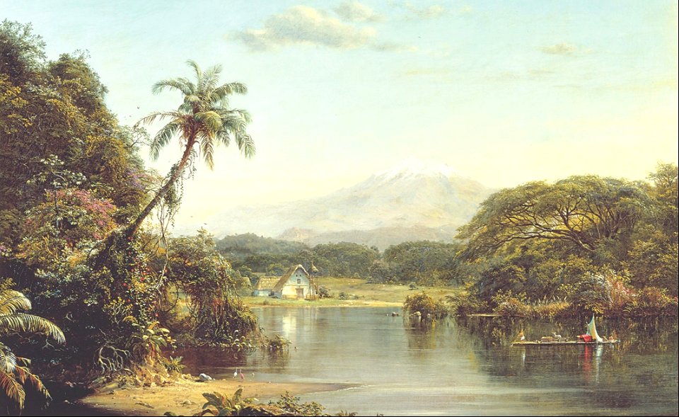 A view on the Magdalena river - Frederic Edwin Church