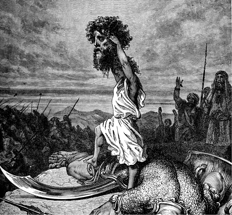 065 1 Samuel 17 v54 David takes the head of Goliath