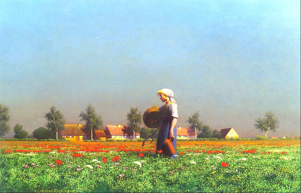 Summer evening - Paul-Wilhelm Keller-Reutlingen