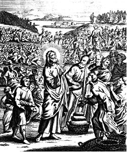 15 Matthew 14 v19 Miracle of the Loaves and Fishes - Feeding the Five Thousand