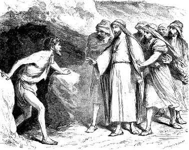19 Matthew 08 v28 - The Demoniac in the Tombs
