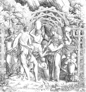 046 Rebecca and Eliezer at the Well (Master IQV 1545)