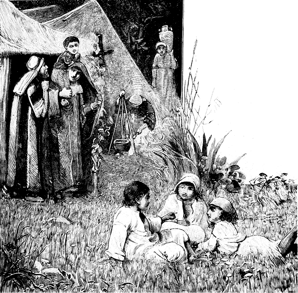 Jews journeying to the Passover