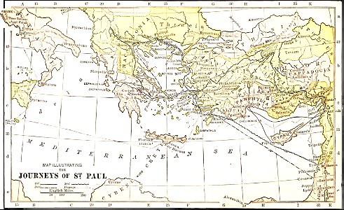 06 Map - Journeys of Paul