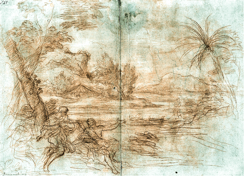 059 John the Baptist revealing Christ to Peter and Andrew (Ferri 1685)