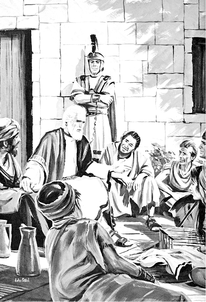 084 During his years of house captivity in Rome, Paul spoke to many about Christ