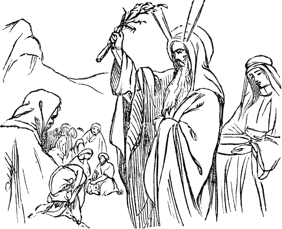 25 Moses sprinkles the people with Blood