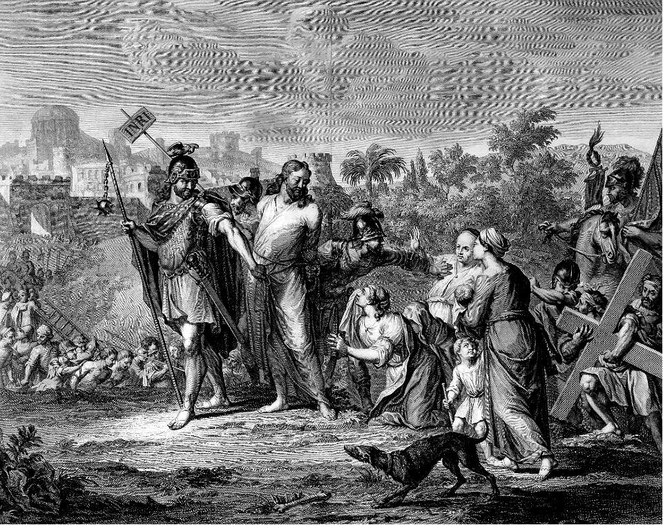 56 Luke 23 v26 Simon bears the Cross for Christ