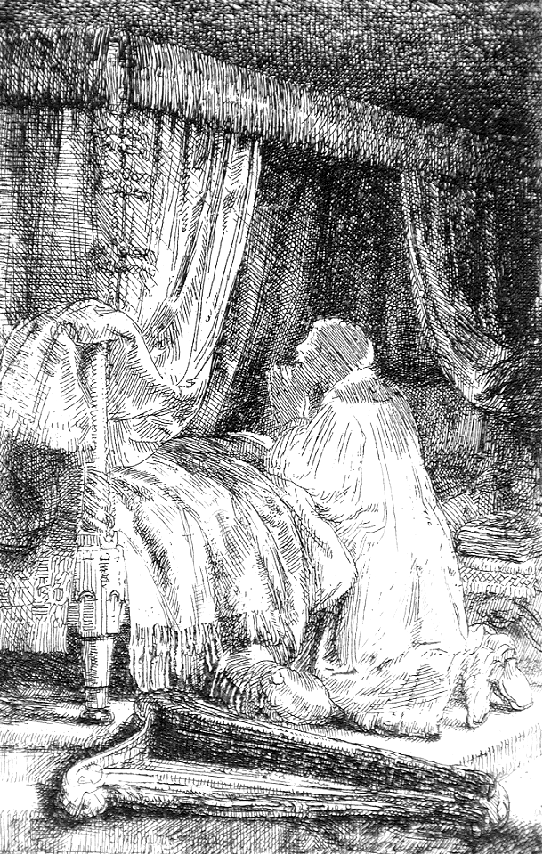 104 David in Prayer (Rembrandt 1652)b