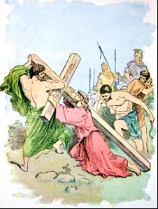 25 Mark 15 - Simon Helps Jesus with Carrying the Cross