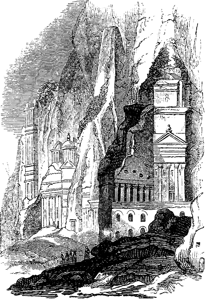 11 Abraham buries Sara in the Sepulchre at Machpelah. Free illustration for personal and commercial use.