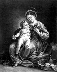 050 Virgin and Child (Smith 1700). Free illustration for personal and commercial use.