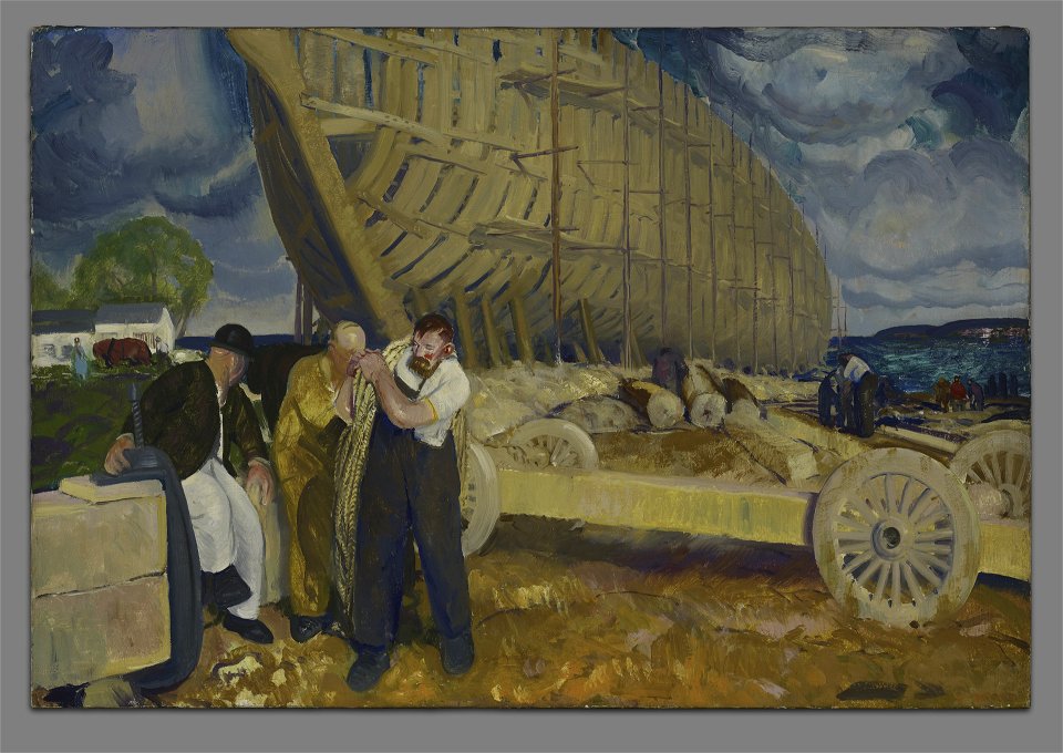 George Wesley Bellows - Builders of Ship - 1962.42 - Yale University Art Gallery