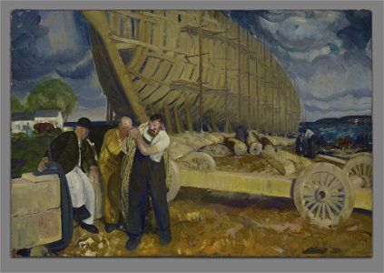 George Wesley Bellows - Builders of Ship - 1962.42 - Yale University Art Gallery