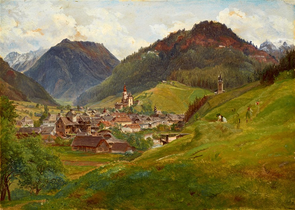 Friedrich Loos - Blick auf Eisenerz - 5464 - Österreichische Galerie Belvedere