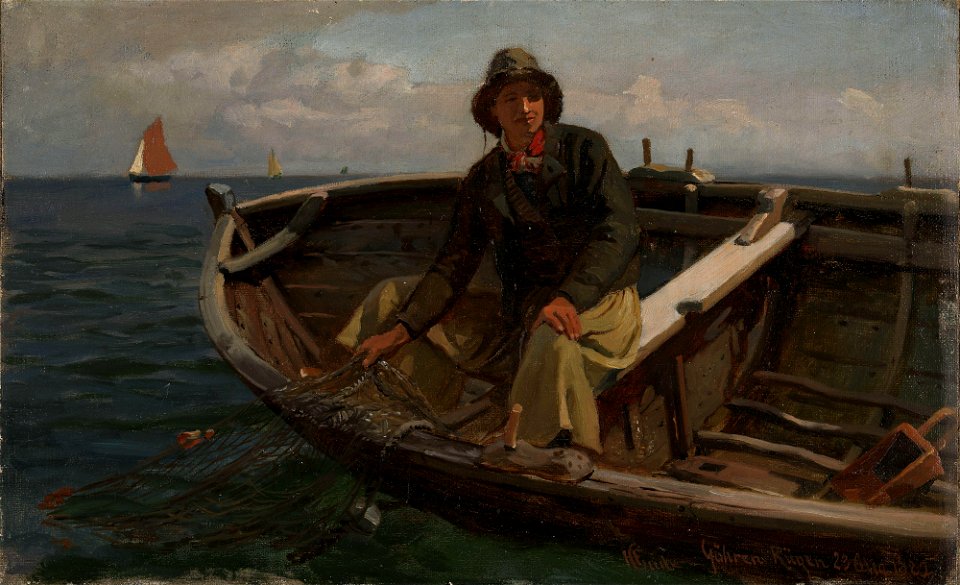 Hans Gude - Fisherman from Rügen - NG.M.00635-007 - National Museum of Art, Architecture and Design