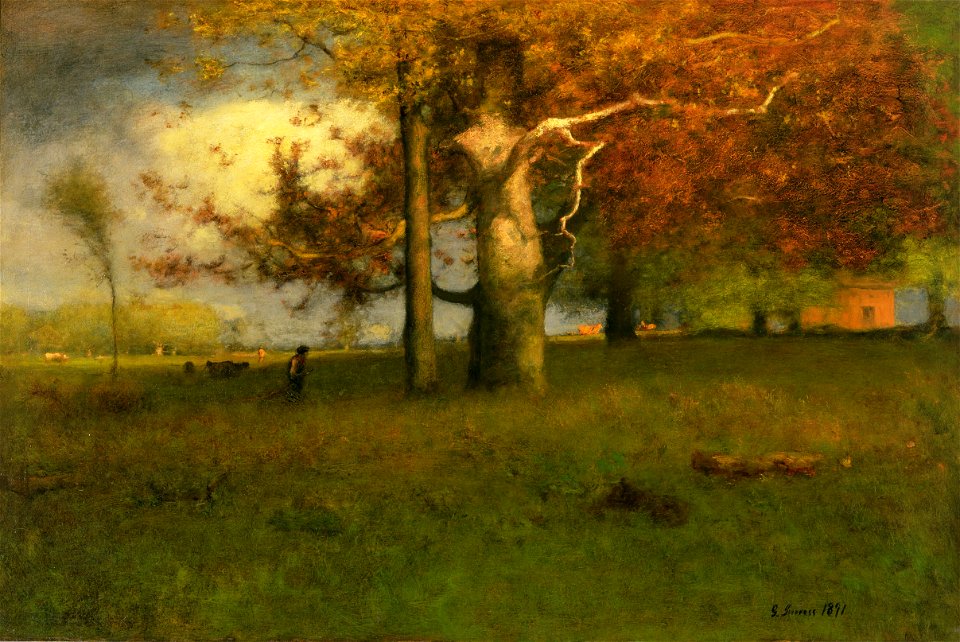 George Inness - Early Autumn, Montclair (1891)