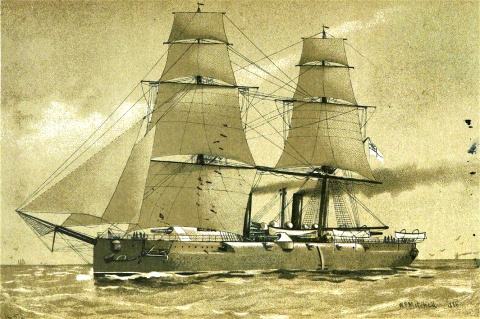 HMS Imperieuse - Brassey's Naval Annual 1886 - Traditional visual art ...