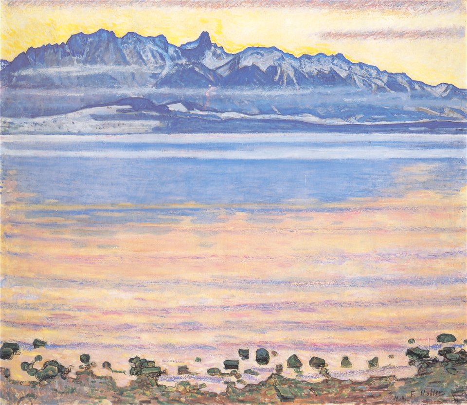 Hodler - Thunersee mit Stockhornkette,1904