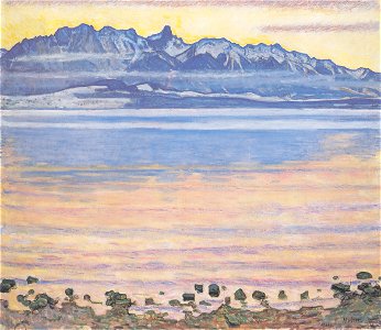 Hodler - Thunersee mit Stockhornkette,1904