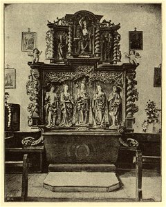 Kunstdenkmäler KN 1887 S402 Roth Holzschnitzaltar