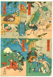 Kuniyoshi, Utagawa, The Monster's Chūshingura (Bakemono Chūshingura), ca. 1836 (b)
