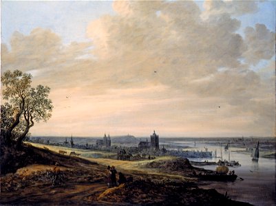 Jan Josephsz. van Goyen - Panorama Landscape with a View of Arnheim - Google Art Project. Free illustration for personal and commercial use.
