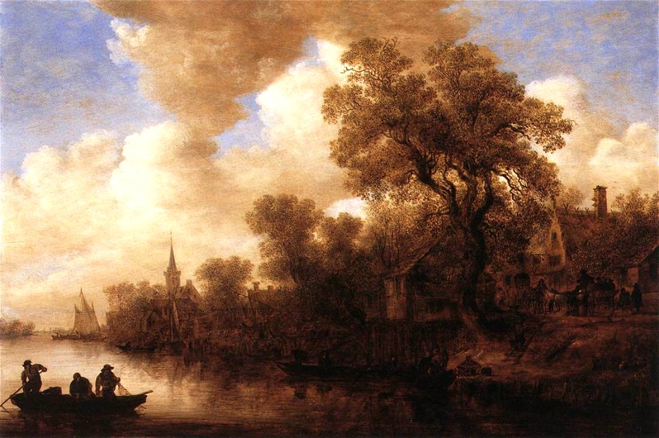 Jan van Goyen - River Scene - WGA10197