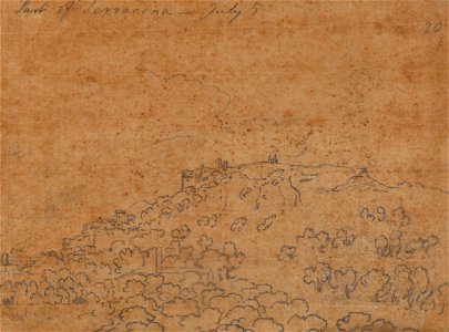John Robert Cozens - Part of Terracina, July 5 - Google Art Project