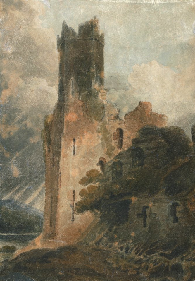 John Sell Cotman - A Castle Tower (Caernarvon Castle) - Google Art Project