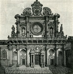 Lecce chiesa di Santa Croce xilografia di Richard Brend'amour