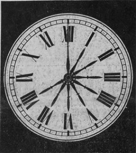 Leblanc - Les Huit Coups de l’horloge, paru dans Excelsior, 1922-1923 (page 1 crop). Free illustration for personal and commercial use.