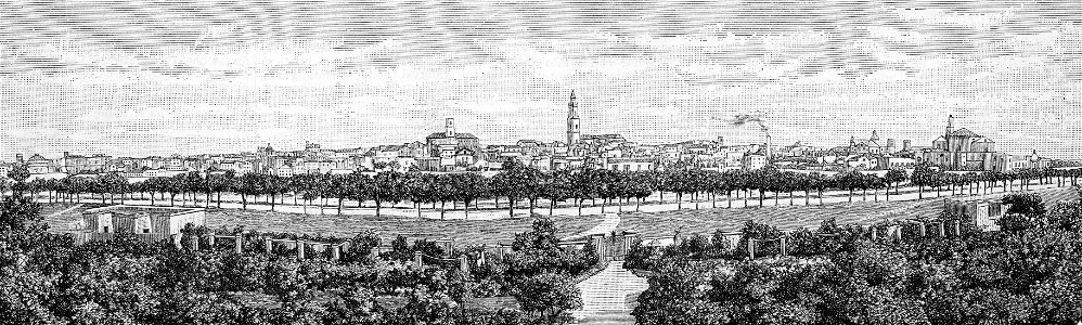 Lecce – Panorama (xilografia)