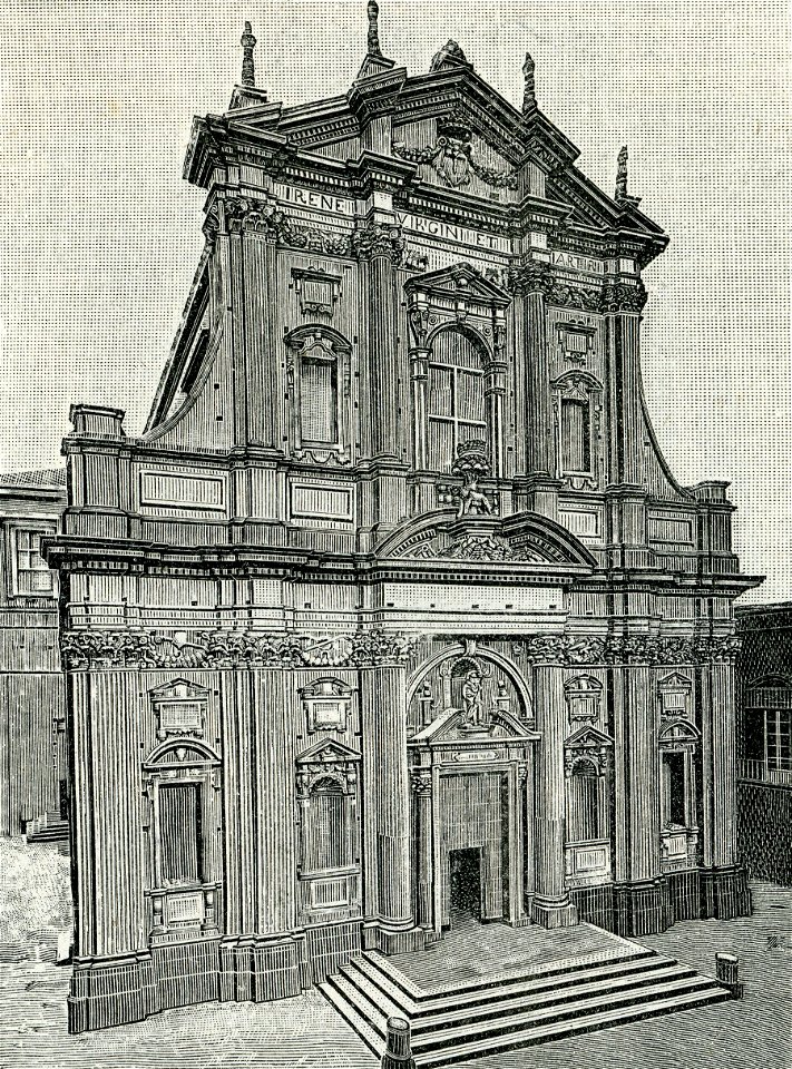 Lecce chiesa di Sant’Irene xilografia