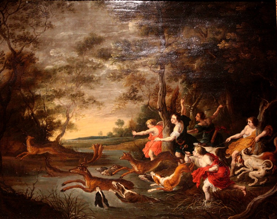 Musée Hyacinthe Rigaud - Chasse au cerf 01