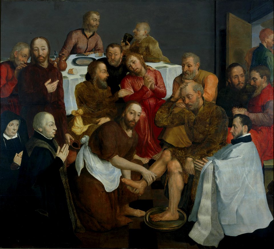 Memorietafel van de familie Borre van Amerongen met de voetwassing Centraal Museum 2470