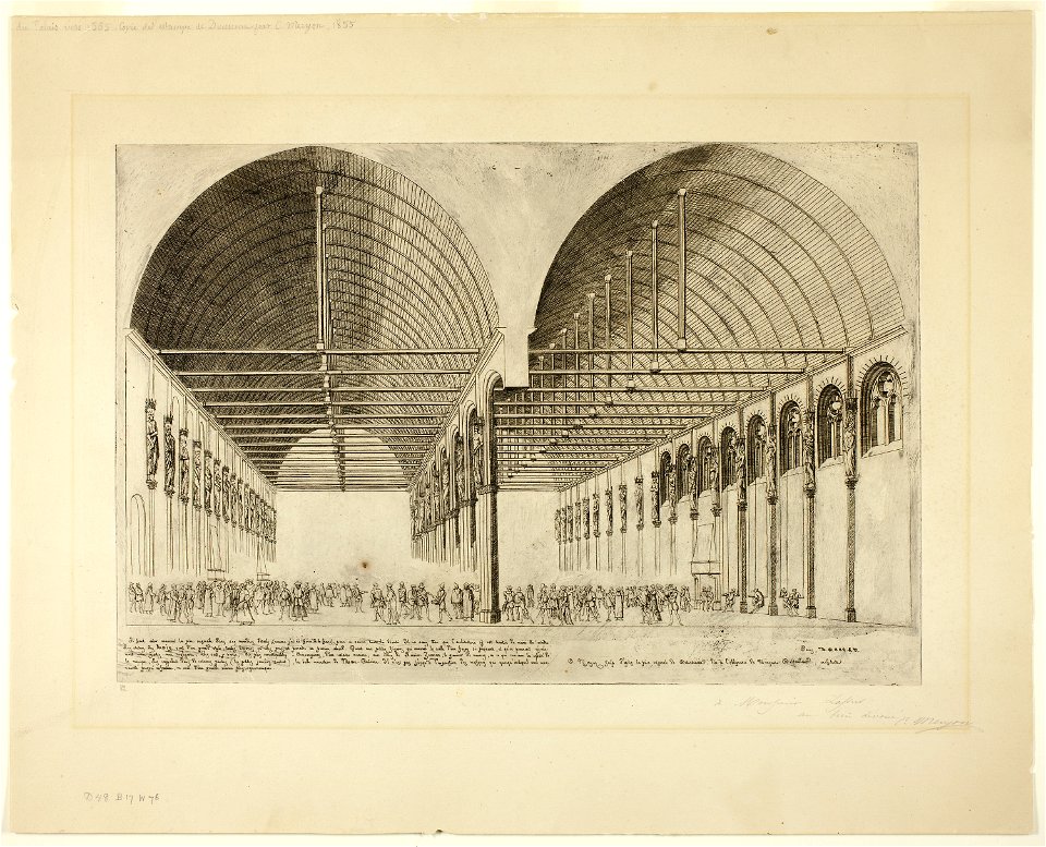 Meryon - The Antechamber of the Palais de Justice, Paris, 1909.286