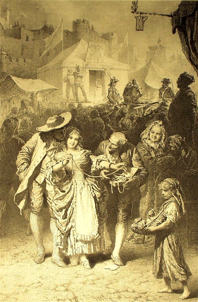 Mihály Zichy - Illustration to Imre Madách's The Tragedy of Man - In London (Scene 11)